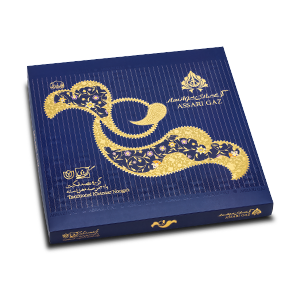 گز آردی ۴۰ درصد انگبین و ۳۲ درصد مغز پسته عصاری ۱۶ گل